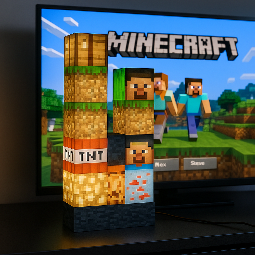 Lampe Créative Minecraft – Décor modulable | مصباح ماينكرافت الإبداعي