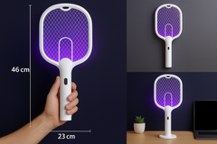 Raquette Anti-Moustiques 3‑en‑1 (Lampe & Support) | راكيت حماية 3 في 1 ضد الناموس - image 3