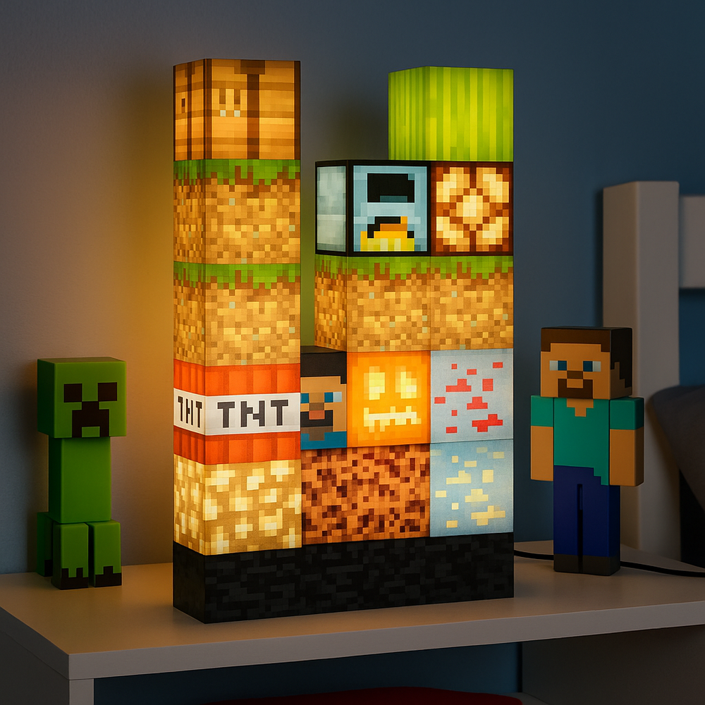 Lampe Créative Minecraft – Décor modulable | مصباح ماينكرافت الإبداعي - image 2