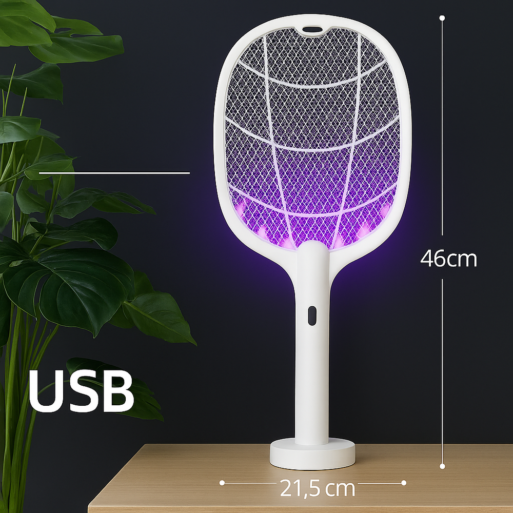 Raquette Anti-Moustiques 3‑en‑1 (Lampe & Support) | راكيت حماية 3 في 1 ضد الناموس - image 7